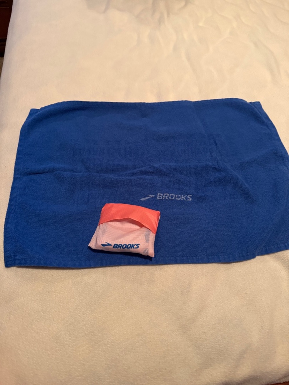 Brooks Blue Towel & reusable bag